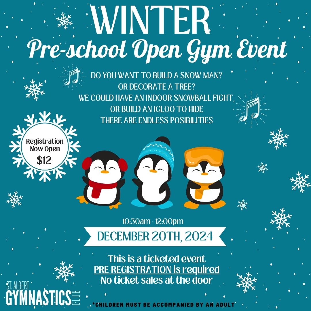 Pre-school Winter Open Gym event 2024